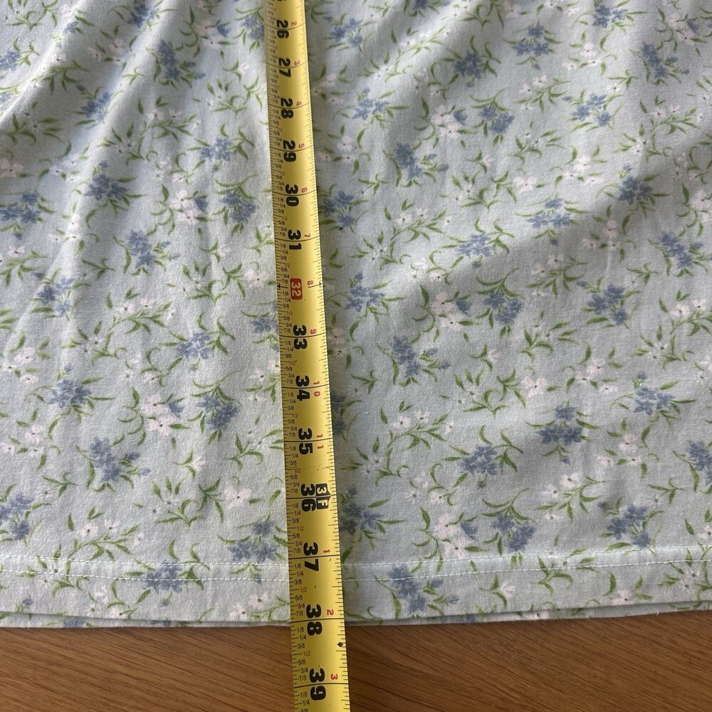Vintage 90s Jennifer Moore 100% Cotton Nightgown floral Cottage House Dress L - Picture 9 of 11